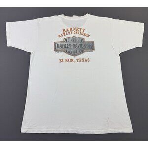 Rare Vintage Y2K Harley Davidson Barnett El Paso Texas Pocket Shirt XL USA Made